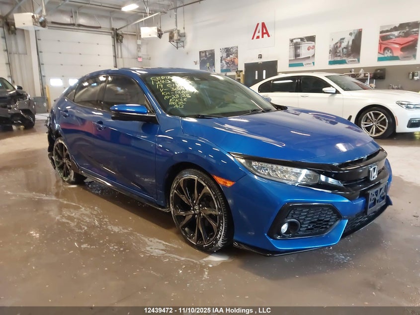 SHHFK7H9XKU301944 2019 Honda Civic Sport Touring auction photo 1