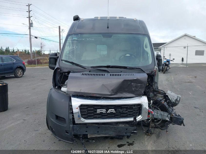 2020 Ram Promaster 3500 Window Van High Roof Extended 159 In. Wb VIN: 3C6URVUG7LE123440 Lot: 12439517