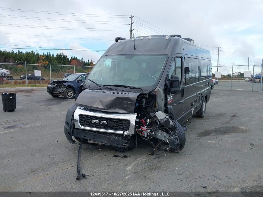 2020 Ram Promaster 3500 Window Van High Roof Extended 159 In. Wb VIN: 3C6URVUG7LE123440 Lot: 12439517
