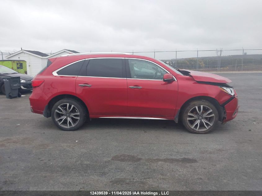 2019 Acura Mdx Advance VIN: 5J8YD4H88KL800055 Lot: 12439539