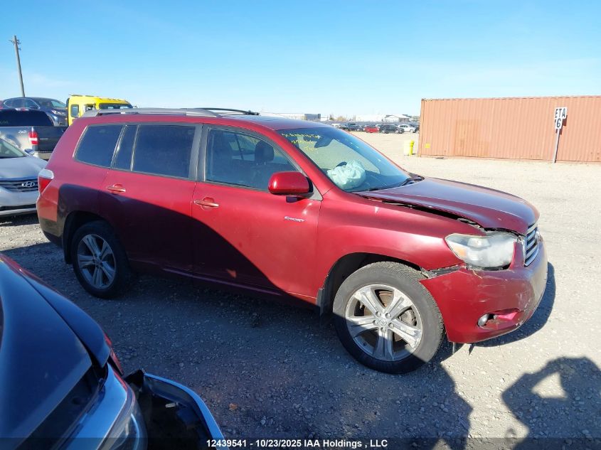 2008 Toyota Highlander V6 Sport VIN: JTEES43A282018670 Lot: 12439541