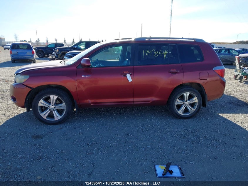 2008 Toyota Highlander V6 Sport VIN: JTEES43A282018670 Lot: 12439541
