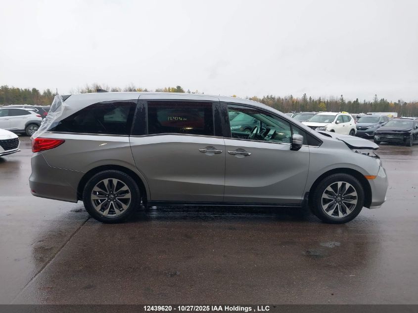 2022 Honda Odyssey Exl VIN: 5FNRL6H67NB500420 Lot: 12439620