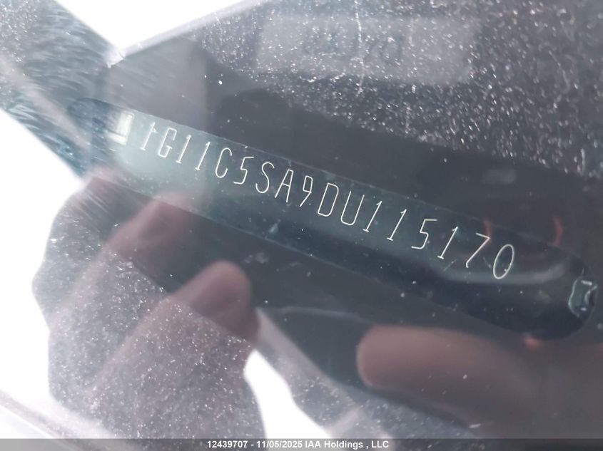 2013 Chevrolet Malibu 1Lt VIN: 1G11C5SA9DU115170 Lot: 12439707