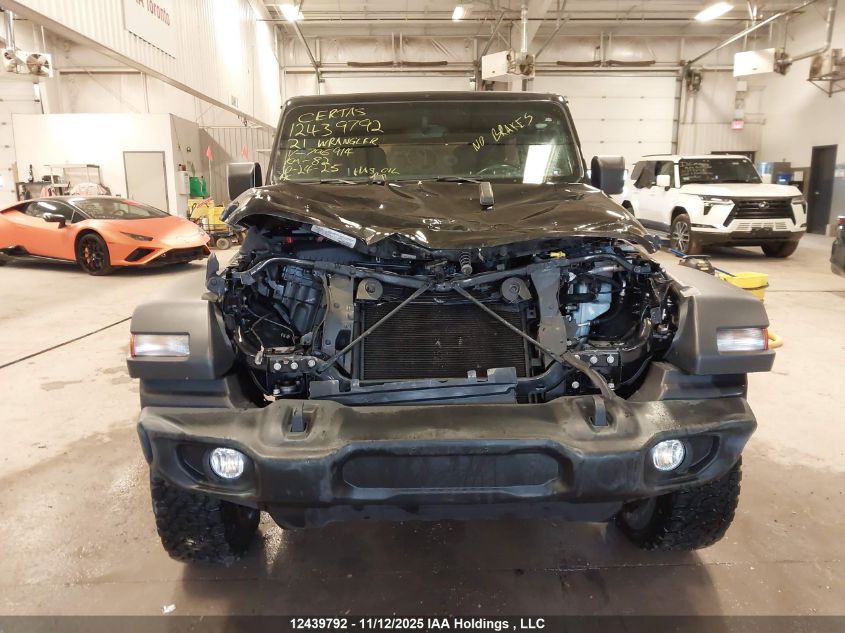 2021 Jeep Wrangler Unlimited Sport VIN: 1C4HJXDN0MW796914 Lot: 12439792