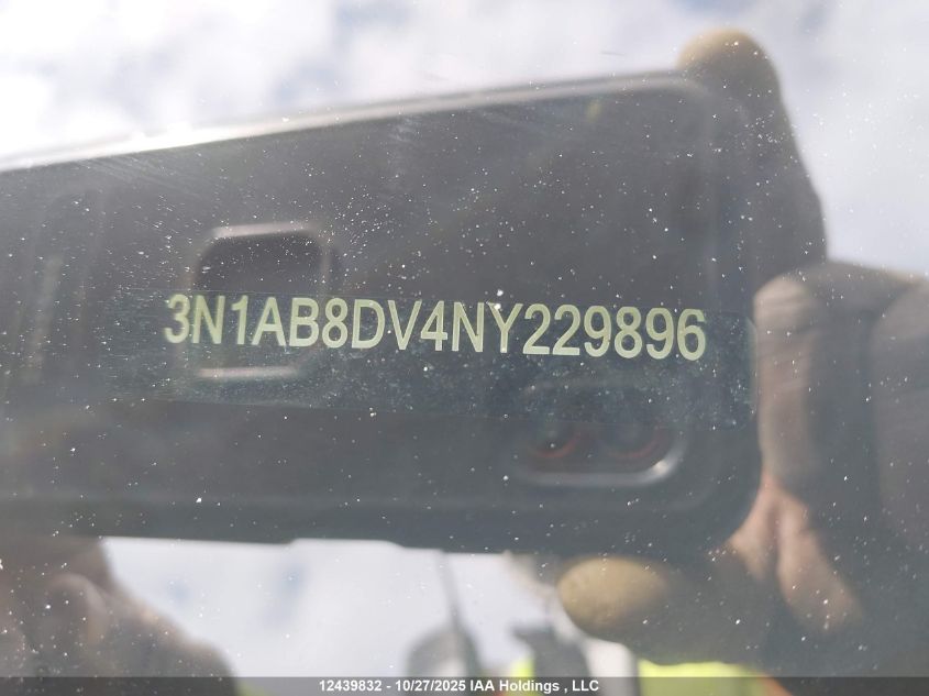 2022 Nissan Sentra Sr VIN: 3N1AB8DV4NY229896 Lot: 12439832