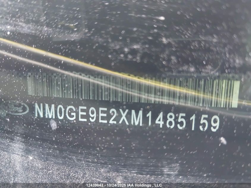 2021 Ford Transit Connect Xl VIN: NM0GE9E2XM1485159 Lot: 12439843