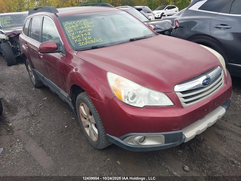 2012 Subaru Outback red null gasoline 4S4BRGGC8C3216748 photo #1
