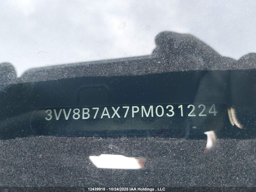 2023 Volkswagen Tiguan Se R-Line Black VIN: 3VV8B7AX7PM031224 Lot: 12439918
