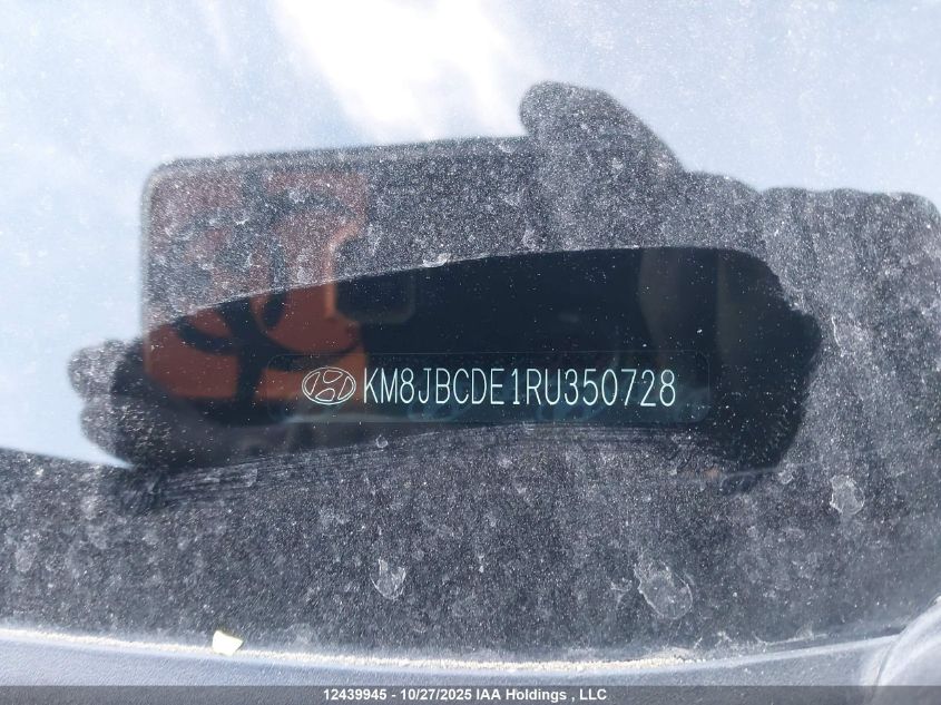 2024 Hyundai Tucson Sel VIN: KM8JBCDE1RU350728 Lot: 12439945