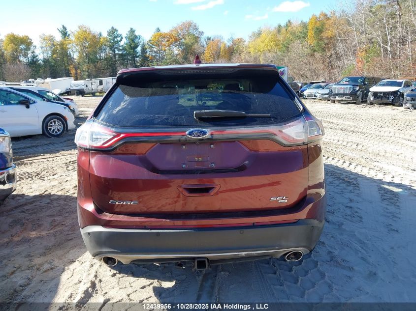 2016 Ford Edge Sel VIN: 2FMPK4J81GBC15007 Lot: 12439956