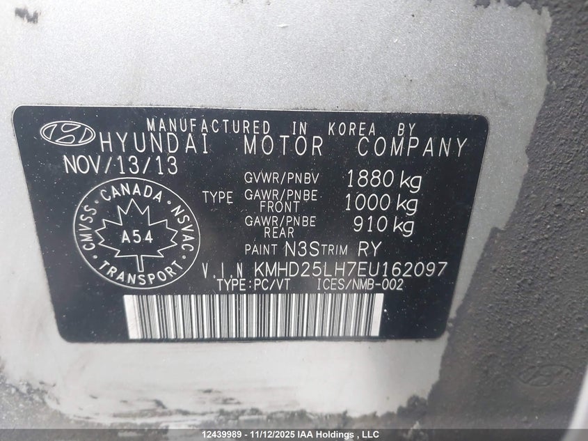 KMHD25LH7EU162097 2014 HYUNDAI ELANTRA photo no. 9