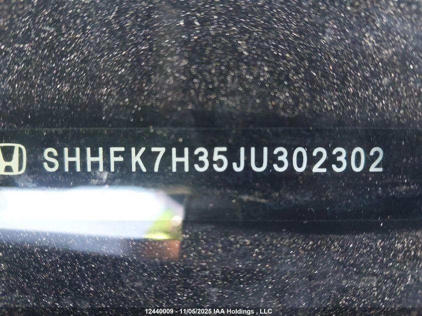 2018 Honda Civic Lx VIN: SHHFK7H35JU302302 Lot: 12440009
