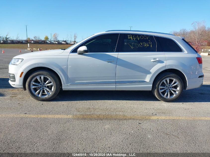 2017 Audi Q7 3.0T Progressiv VIN: WA1LAAF71HD018249 Lot: 12440015
