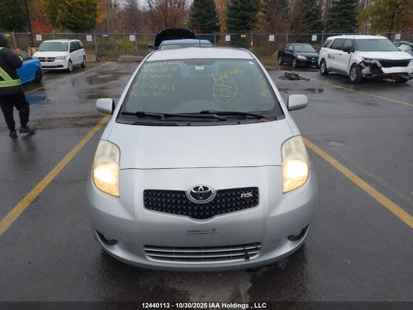 2007 Toyota Yaris VIN: JTDJT923475040361 Lot: 12440113