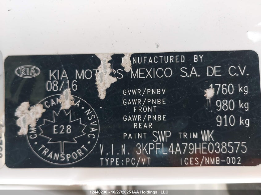 3KPFL4A79HE038575 2017 KIA FORTE photo no. 18