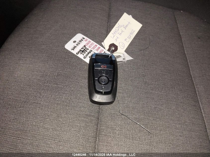 2024 Ford Bronco Sport Big Bend VIN: 3FMCR9B68RRE50402 Lot: 12440246