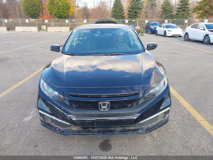 2019 Honda Civic Ex 4Dr VIN: 2HGFC2F71KH033848 Lot: 12440292