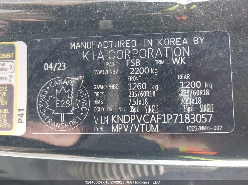KNDPVCAF1P7183057 2023 KIA SPORTAGE photo no. 19