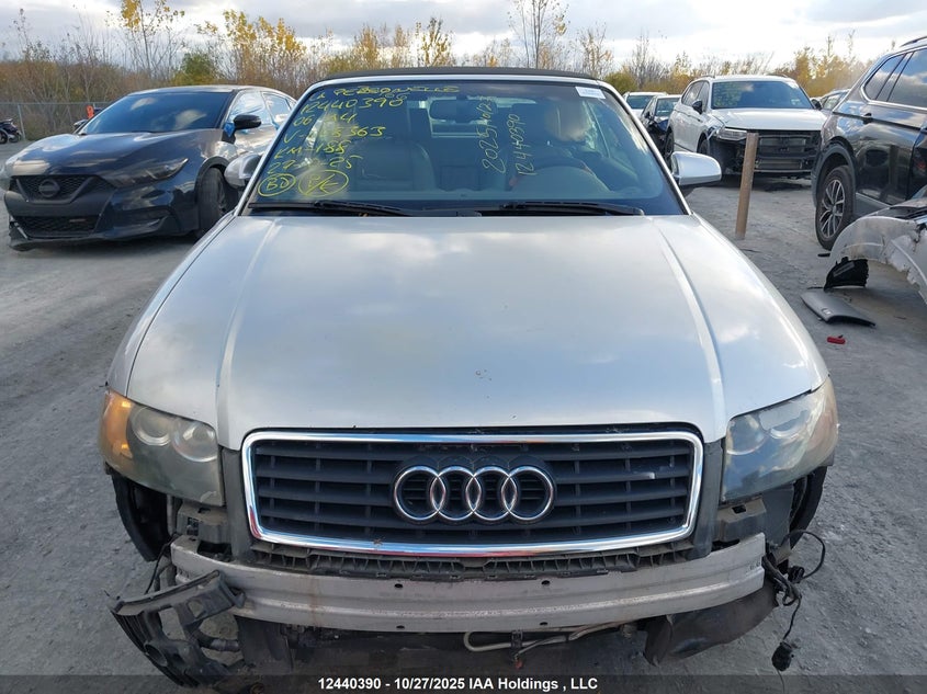 2006 Audi A4 1.8 Cabriolet VIN: WAUAC48H96K008363 Lot: 12440390