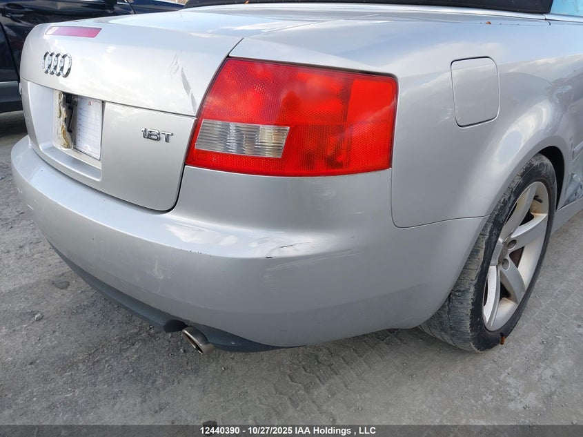 2006 Audi A4 1.8 Cabriolet VIN: WAUAC48H96K008363 Lot: 12440390