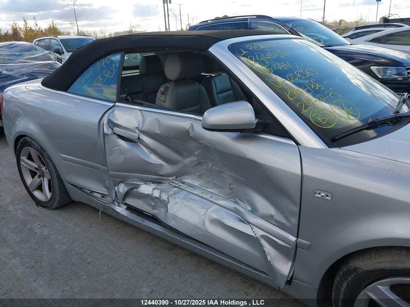 2006 Audi A4 1.8 Cabriolet VIN: WAUAC48H96K008363 Lot: 12440390