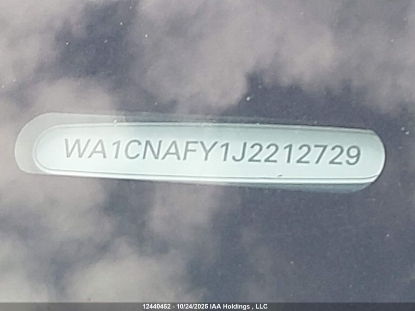 2018 Audi Q5 2.0T Technik VIN: WA1CNAFY1J2212729 Lot: 12440452