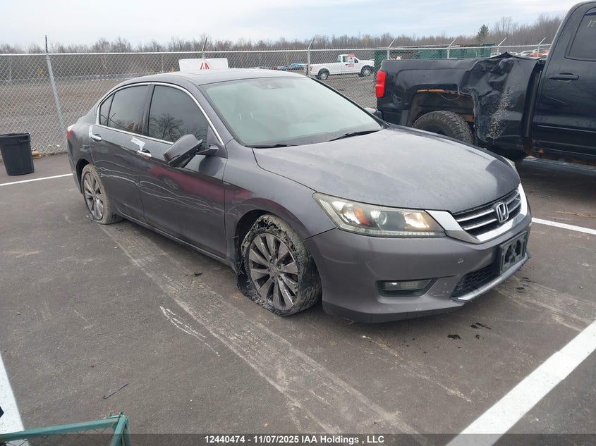 1HGCR3F89EA800770 2014 Honda Accord Ex-L V6 auction photo 1