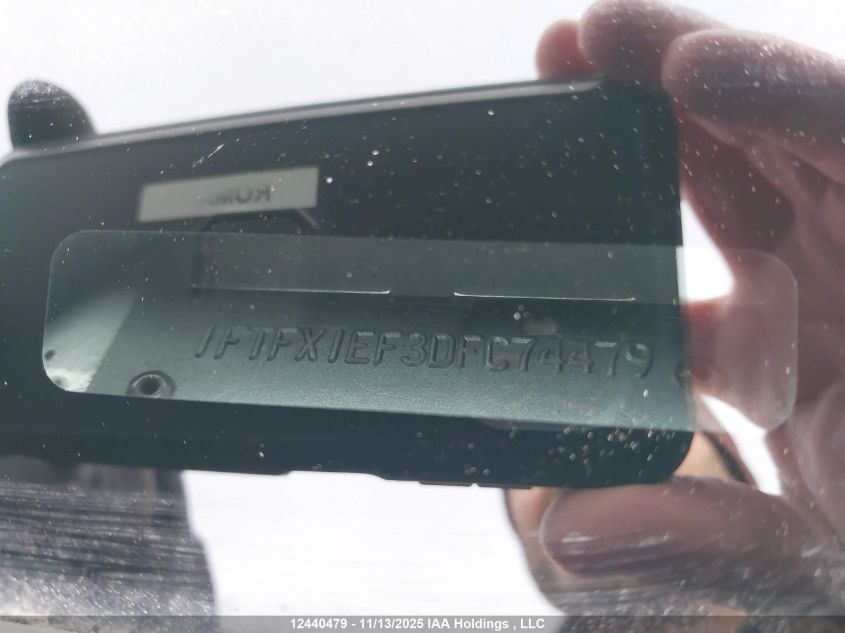 2013 Ford F150 Super Cab VIN: 1FTFX1EF3DFC74479 Lot: 12440479