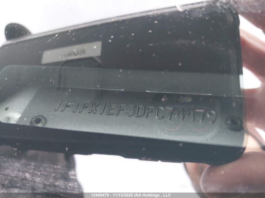 2013 Ford F150 Super Cab VIN: 1FTFX1EF3DFC74479 Lot: 12440479