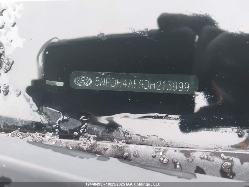 2013 Hyundai Elantra Gls/Limited VIN: 5NPDH4AE9DH213999 Lot: 12440495