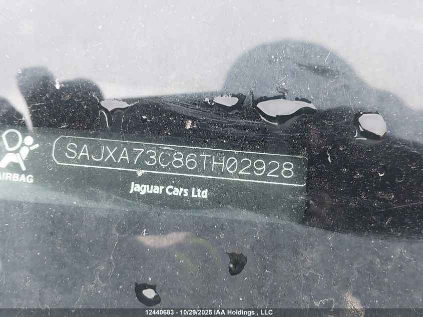 2006 Jaguar Xj Xjr VIN: SAJXA73C86TH02928 Lot: 12440683