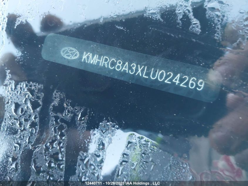 2020 Hyundai Venue Sel/Denim VIN: KMHRC8A3XLU024269 Lot: 12440711