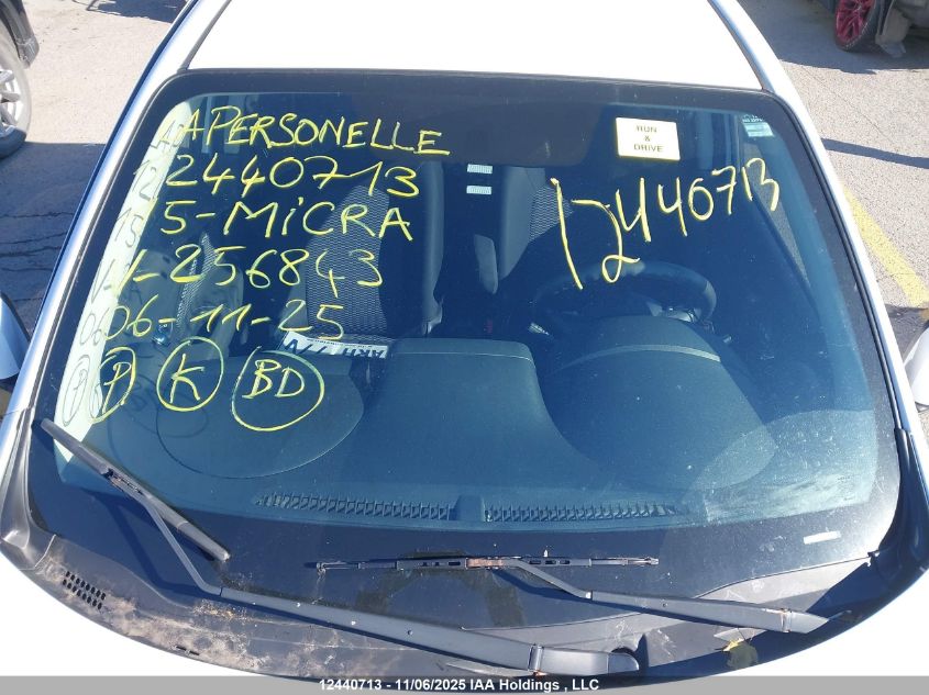 2015 Nissan Micra VIN: 3N1CK3CP1FL256843 Lot: 12440713