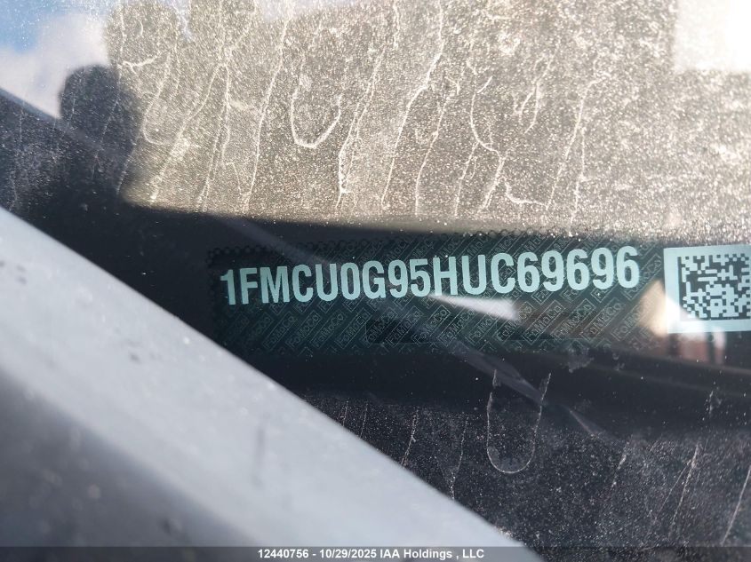 2017 Ford Escape Se VIN: 1FMCU0G95HUC69696 Lot: 12440756