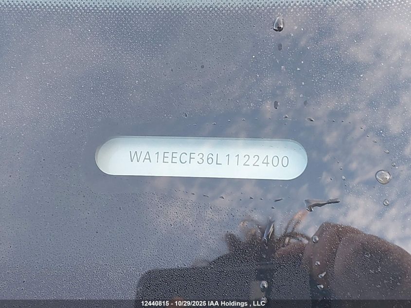 2020 Audi Q3 Premium Plus S-Line VIN: WA1EECF36L1122400 Lot: 12440815