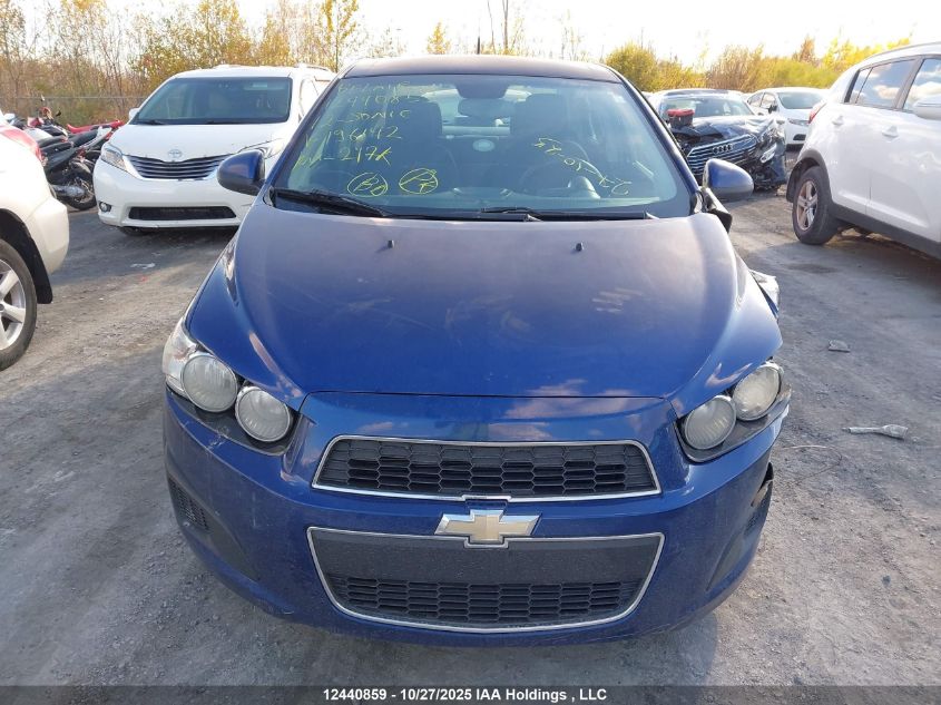 2012 Chevrolet Sonic VIN: 1G1JC5EH3C4196142 Lot: 12440859