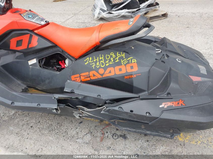 2021 Seadoo Spark Trixx VIN: YDV71975D121 Lot: 12440864