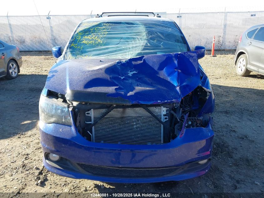2019 Dodge Grand Caravan Gt VIN: 2C4RDGEGXKR795139 Lot: 12440881