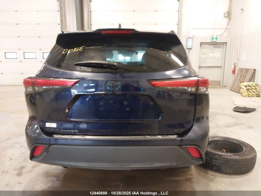 2021 Toyota Highlander Hybrid Xle VIN: 5TDGBRCH7MS533710 Lot: 12440888