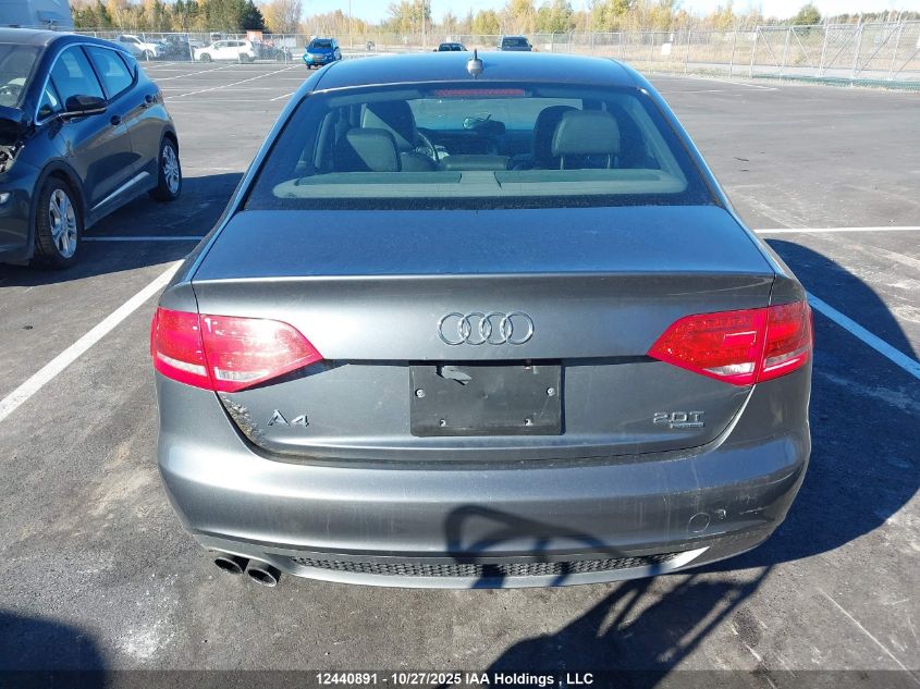 2012 Audi A4 VIN: WAUFFCFL7CA116271 Lot: 12440891