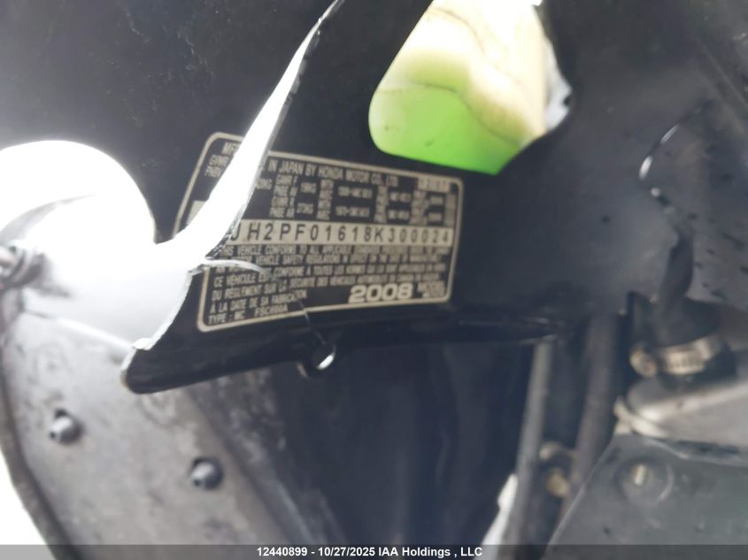2008 Honda Fsc600 A VIN: JH2PF01618K300024 Lot: 12440899