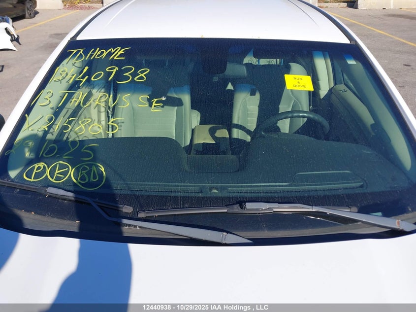 2013 Ford Taurus Se VIN: 1FAHP2D81DG215805 Lot: 12440938