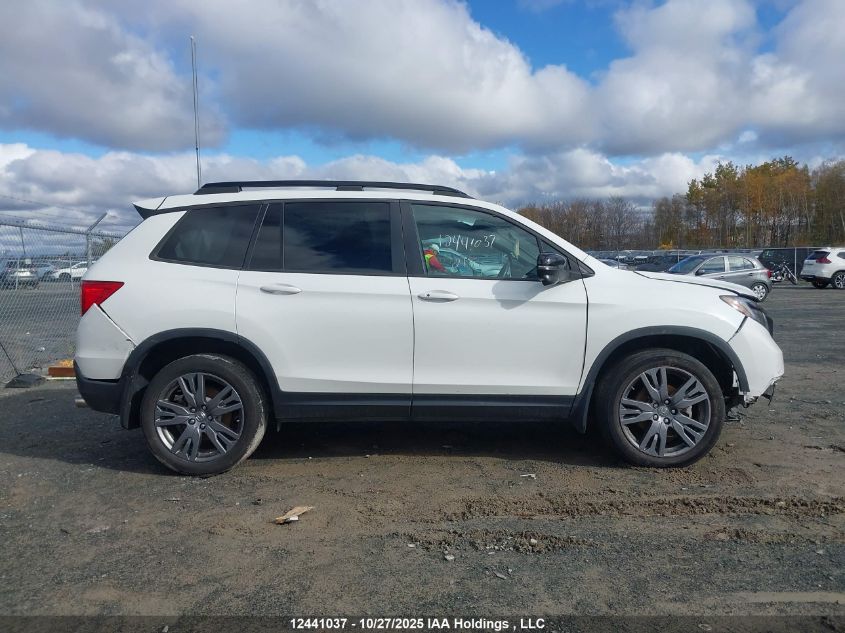 2021 Honda Passport Ex-L VIN: 5FNYF8H52MB500507 Lot: 12441037