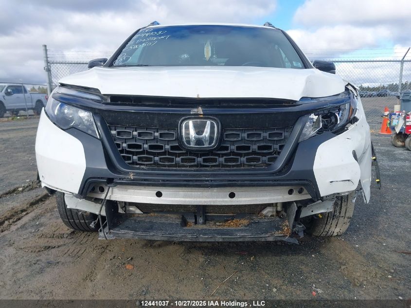 2021 Honda Passport Ex-L VIN: 5FNYF8H52MB500507 Lot: 12441037