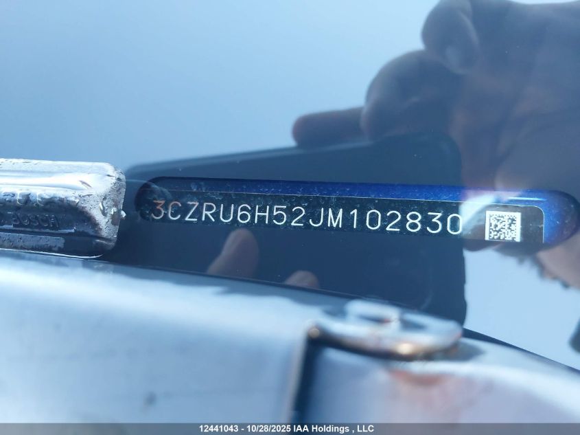2018 Honda Hr-V Ex VIN: 3CZRU6H52JM102830 Lot: 12441043