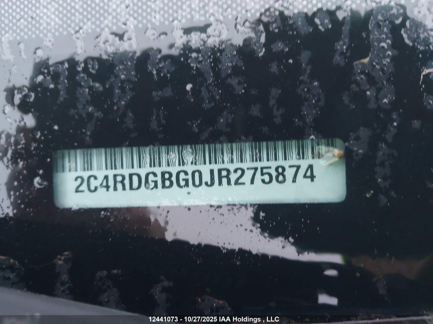 2C4RDGBG0JR275874 2018 DODGE CARAVAN photo no. 9