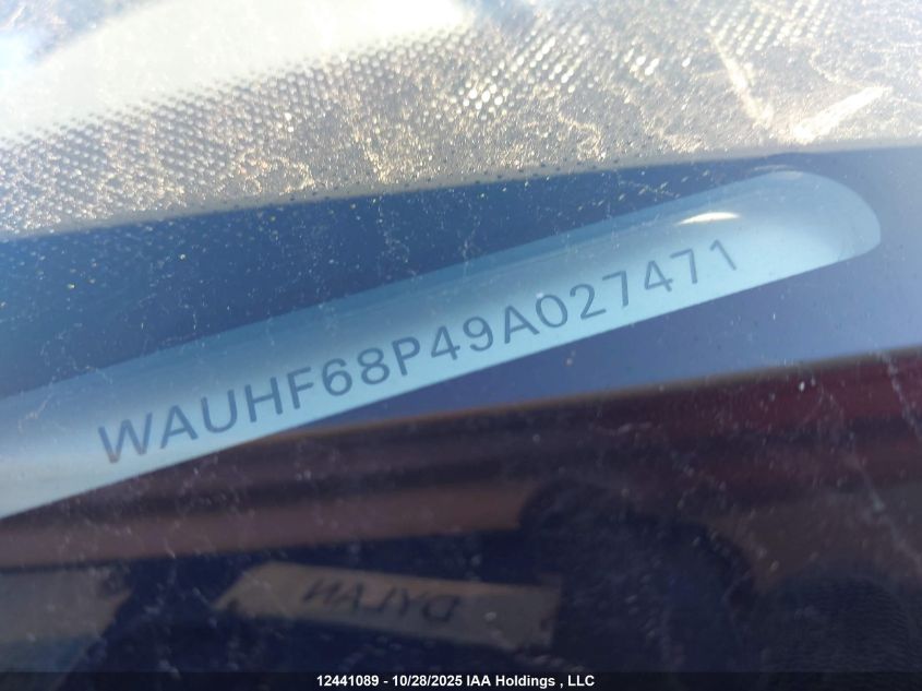 2009 Audi A3 2.0T VIN: WAUHF68P49A027471 Lot: 12441089