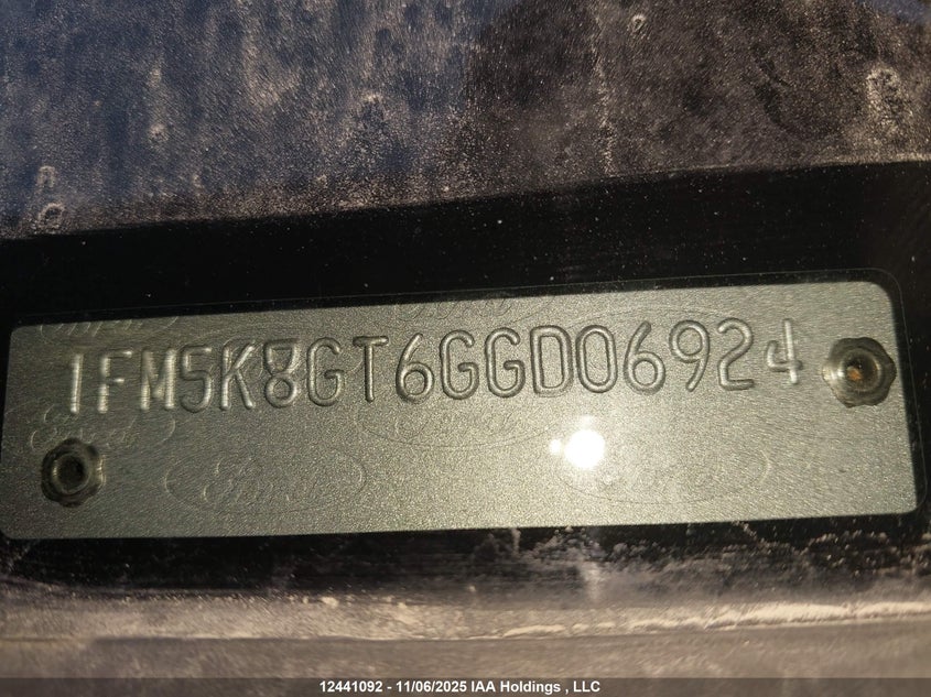 1FM5K8GT6GGD06924 2016 FORD  photo no. 20