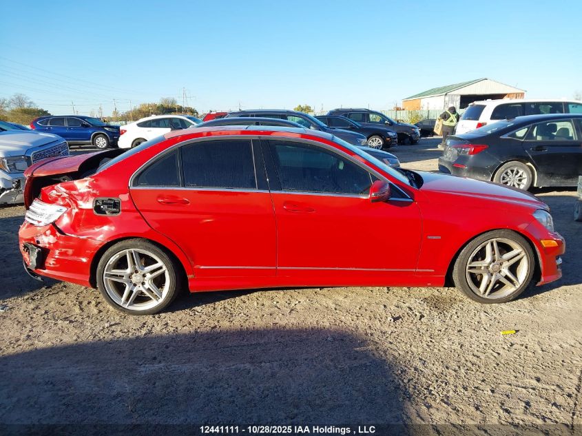 2012 Mercedes-Benz C 350 4Matic VIN: WDDGF8JB2CF912535 Lot: 12441111